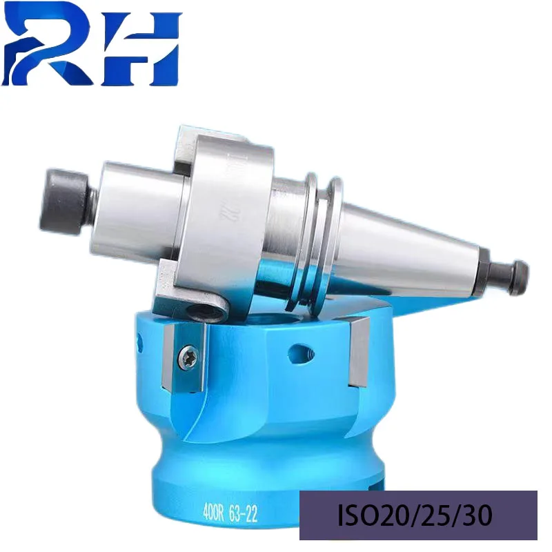 ISO20 25 30-FMB22 27 face milling handle CNC high-speed machine face milling handle cutter head sets aluminum blades