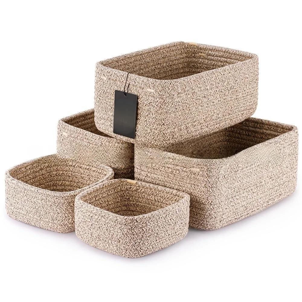 produttori-diretti-cesto-portaoggetti-rettangolare-in-corda-di-cotone-porta-carte-funzionale-in-acciaio-inox-per-la-casa