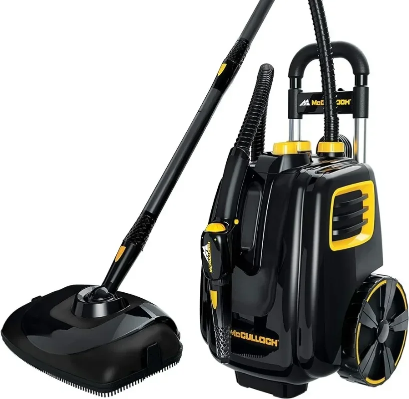 McCulloch MC1385/MC1375/MC1275 Canister Steam Cleaner, Chemical-Free Pressurized Cleaning for Most Floors, Autos, and More