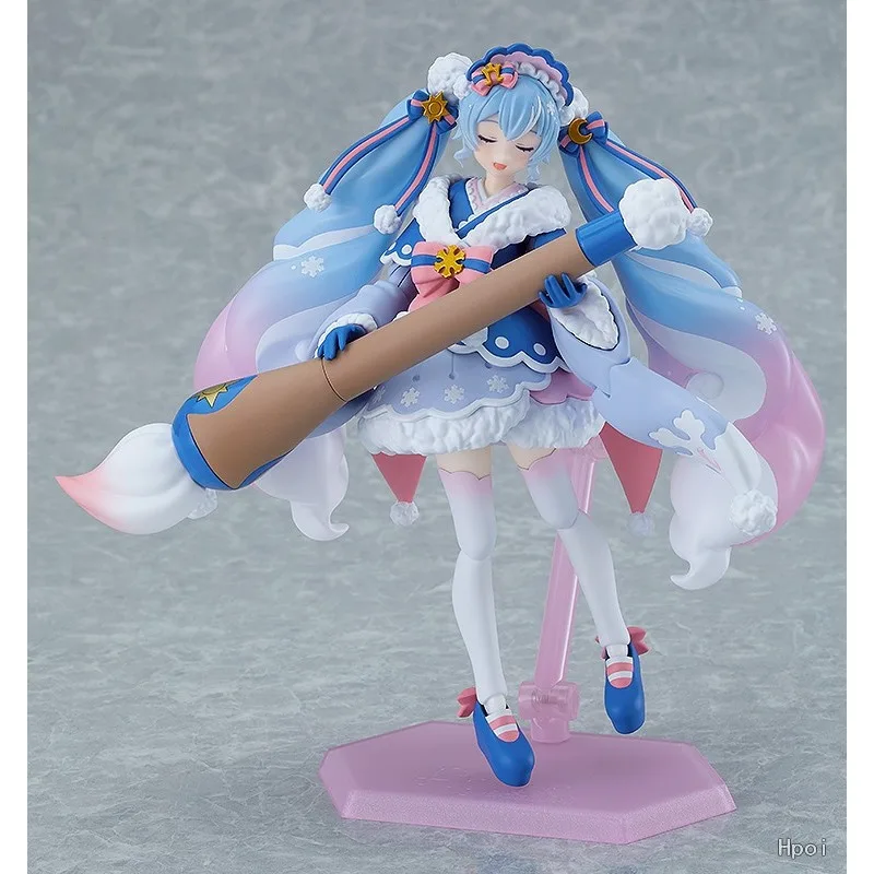 Max Fabriek Echt Figma Serie Hatsune Miku EX-067 Hatsune Miku Serie Sneeuw Toekomst Dongli Mobiele Model Speelgoed Collectie