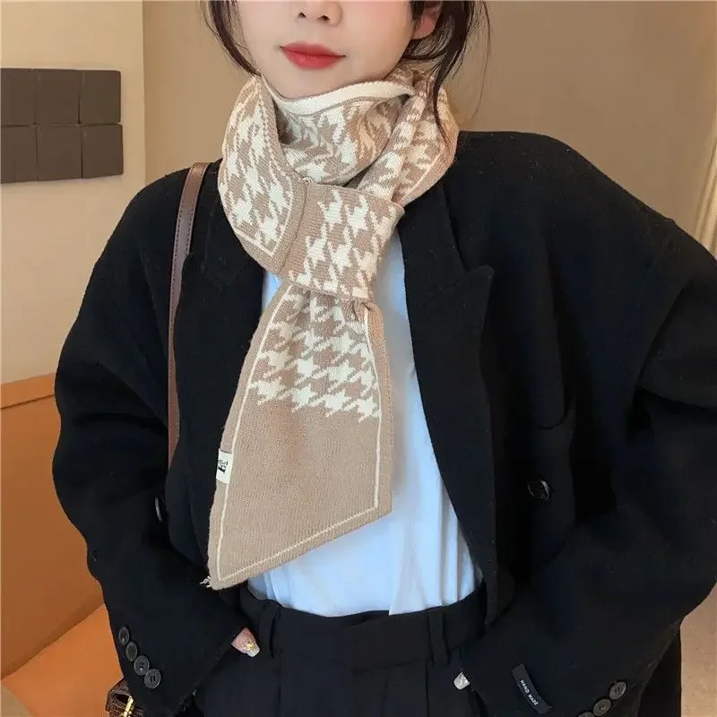 Women's Autumn and Winter Korean Edition Warm Internet Celebrity Foreign Style Neck Protection Scarf Temperament Versatile