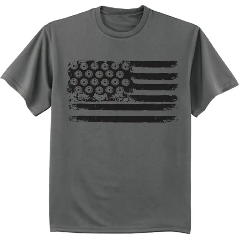 

Мужская футболка с большим и высоким американским флагом, одежда