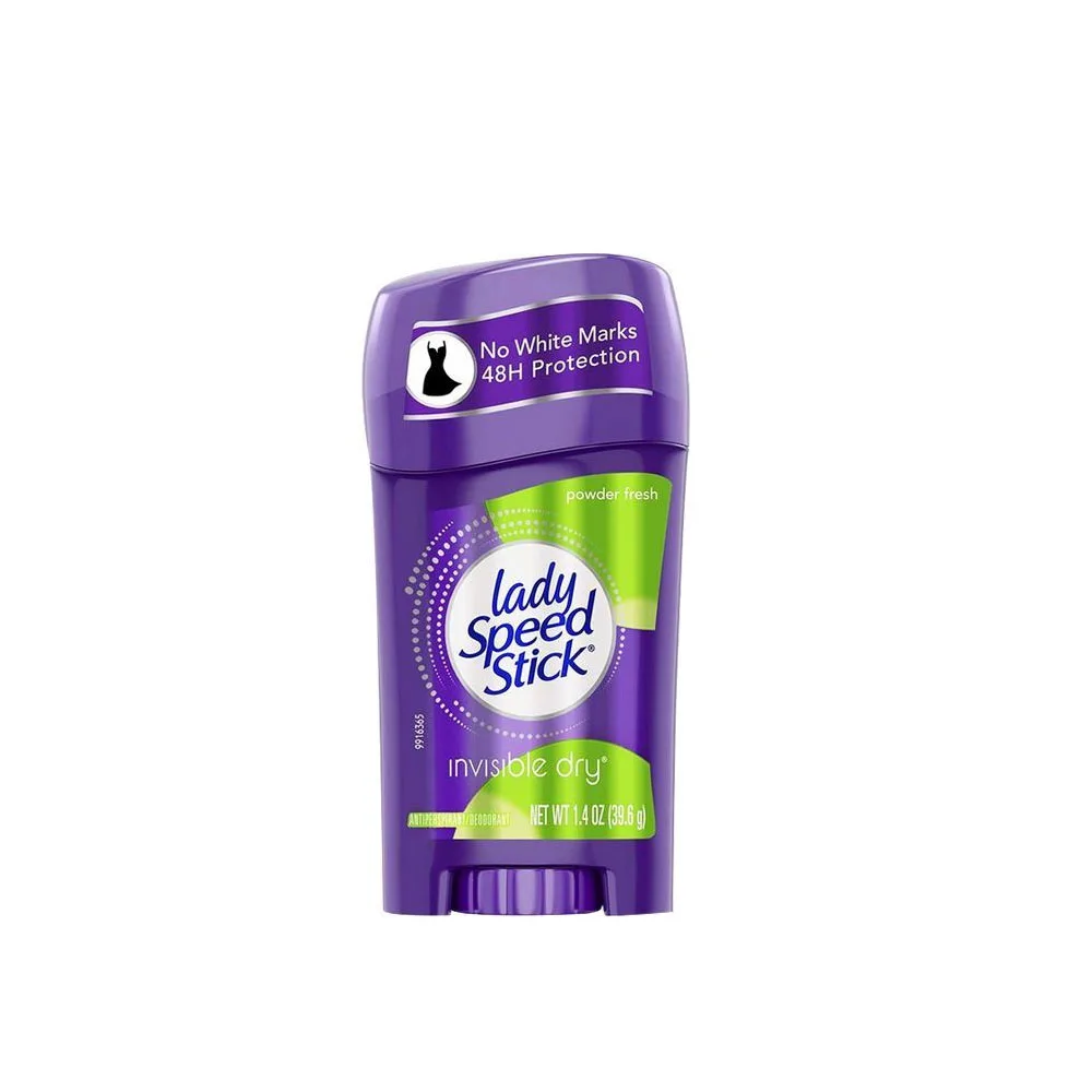 Lady Speed Stick Invisible Dry And Odor Removing Armpits Antiperspirant Deodorant Shower Fresh 1.4 oz For Men Women