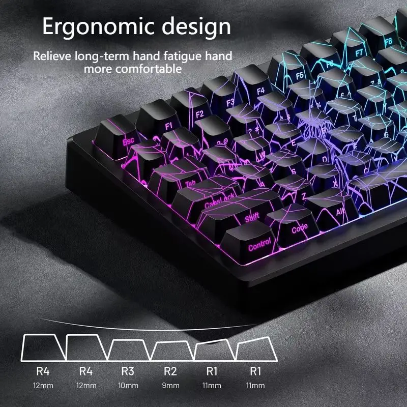 Spinnennetz-Tastenkappe, mechanische Tastatur, seitlich graviert, lichtdurchlässiger Imd-Prozess, individuelle Tastenkappen, PC-Gaming-Tastatur-Zubehör