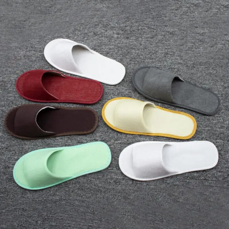 Disposable Slippers Men Women Travel Business Trip Hotel Portable Folding Slippers Home Guest Slipper Homestay Unisex