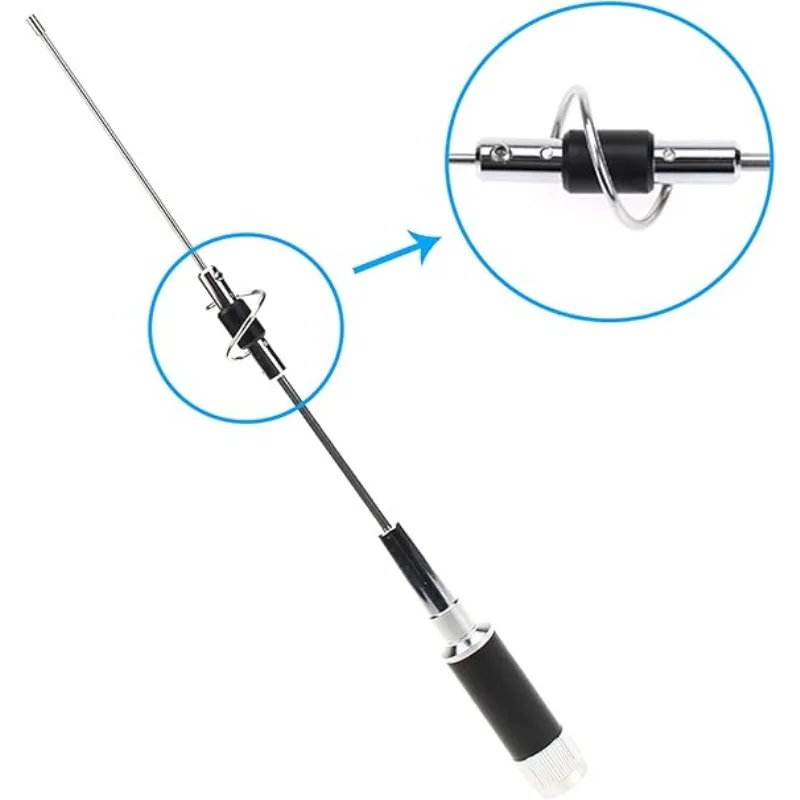 Antena szerokopasmowa CR-77 144/430MHz z kablem koncentrycznym MB60 PL259 5M UHF męski do samochodu, antena mobilna z MINI magnetyczną podstawą dla krótkofalowców. — zdjęcie produktu 5