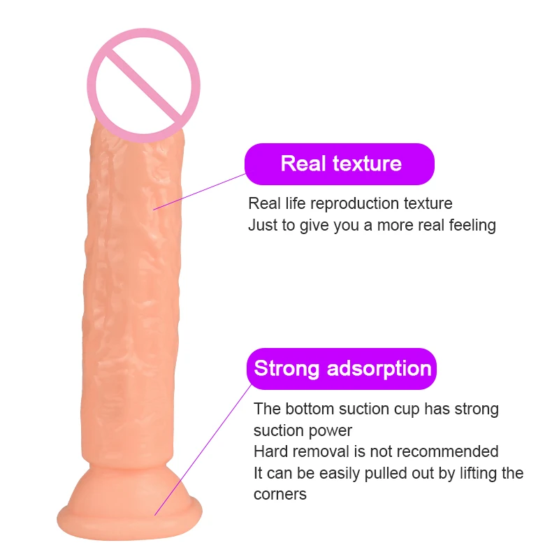 Flesh Color Dildo 7 Size Suction Cup Dildo Soft Big Dick Female Masturbator Clitoral Stimulator Lesbian Sex Toys For Women view 3
