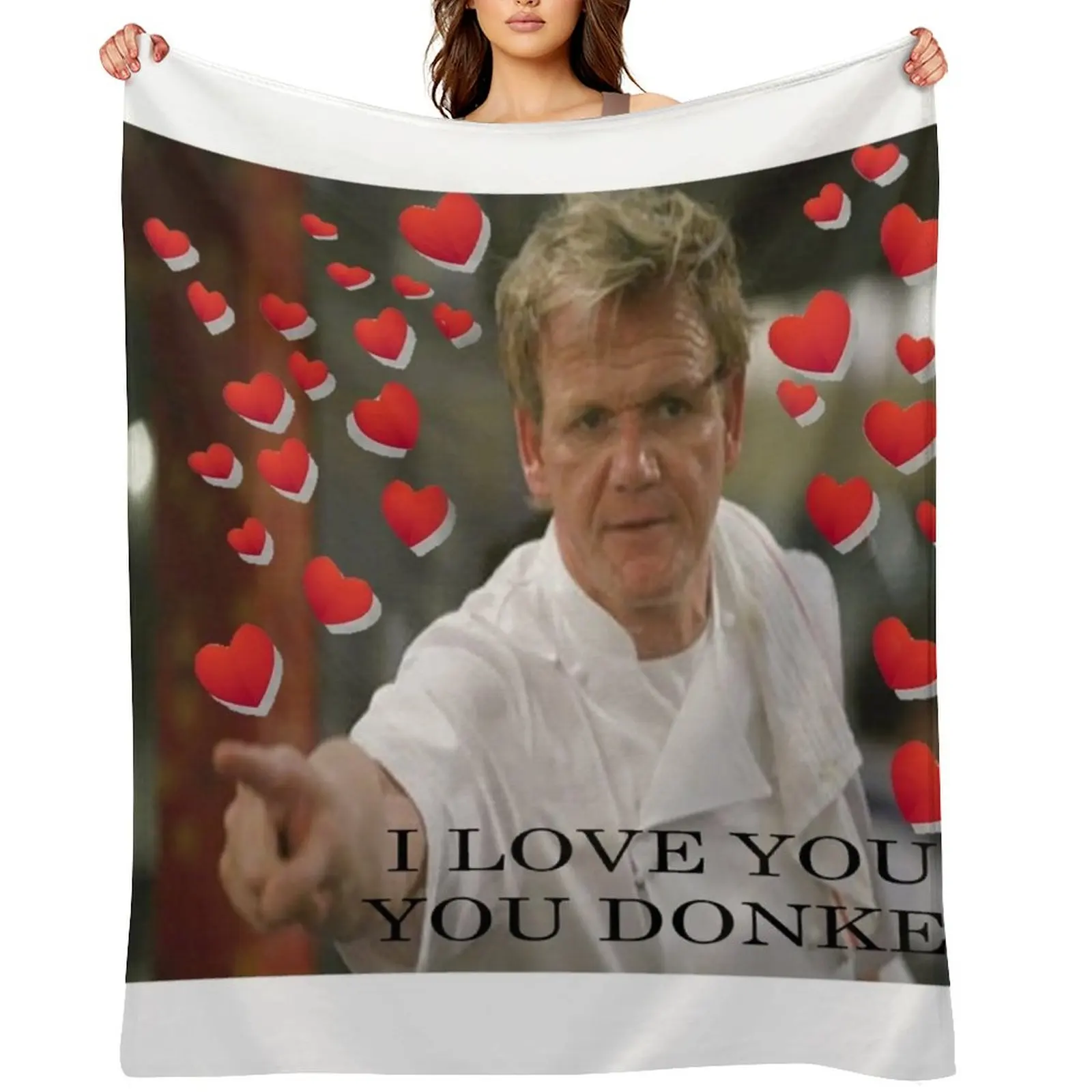 

Gordon Loves You Throw Blanket Soft Plaid Thermals For Travel Cute Plaid Sleeping Bag Blankets