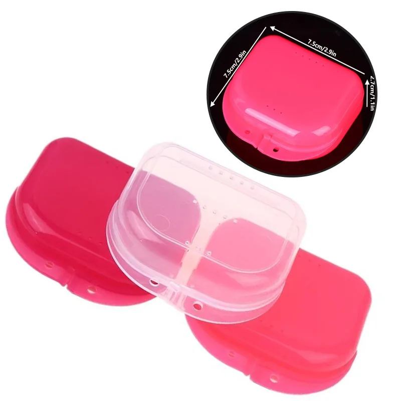 

1 шт. Пластиковый контейнер для зубных протезов и ретейнеров, футляр для хранения стоматологических инструментов, принадлежности для гигиены полости рта