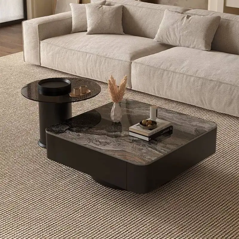 High Quality Living Room Coffee Tables Black Narrow Designer Living Room Coffee Tables Modern Mesa De Centro Sala Furniture Home
