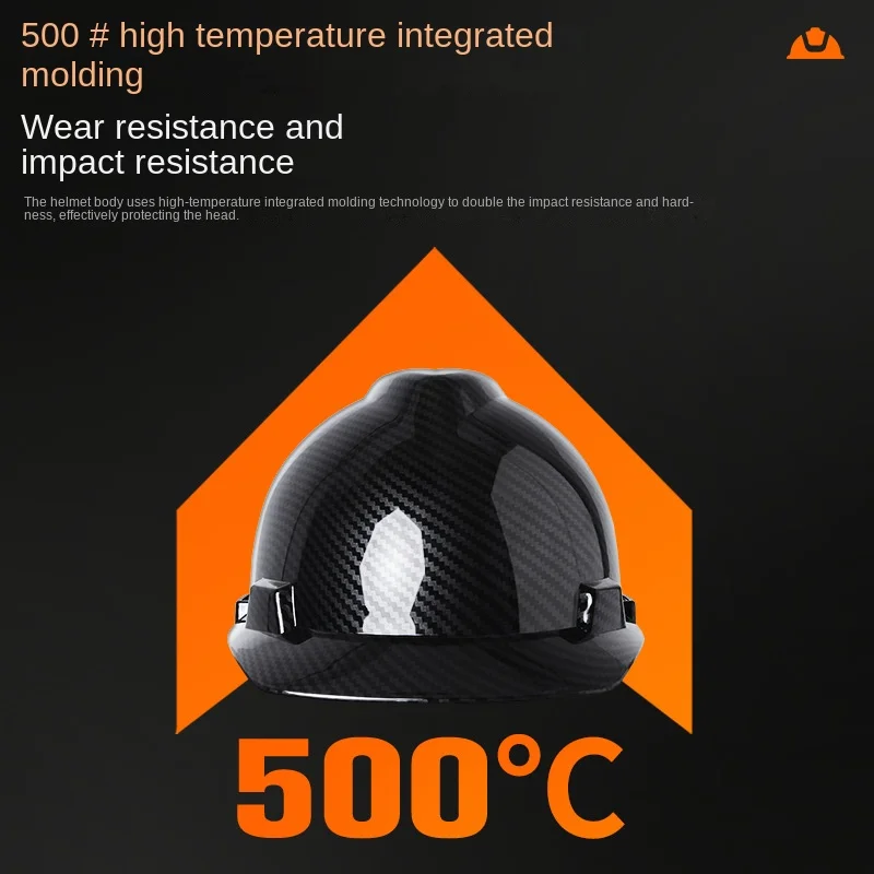 Imagem -03 - Carbon Fiber Color Trabalho Safety Helmet com Aberturas Abs Industrial Head Protection Construção Hard Hat ce En397 Padrão