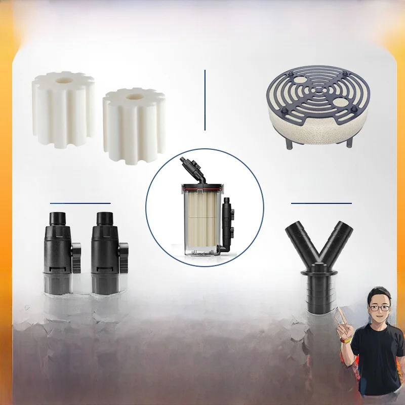Netlea Vorfilter Buet Zubehör Fast Connect Pure Cotton f Baumwolle Ersatzteile für Aquarium-Wasserfiltersystem
