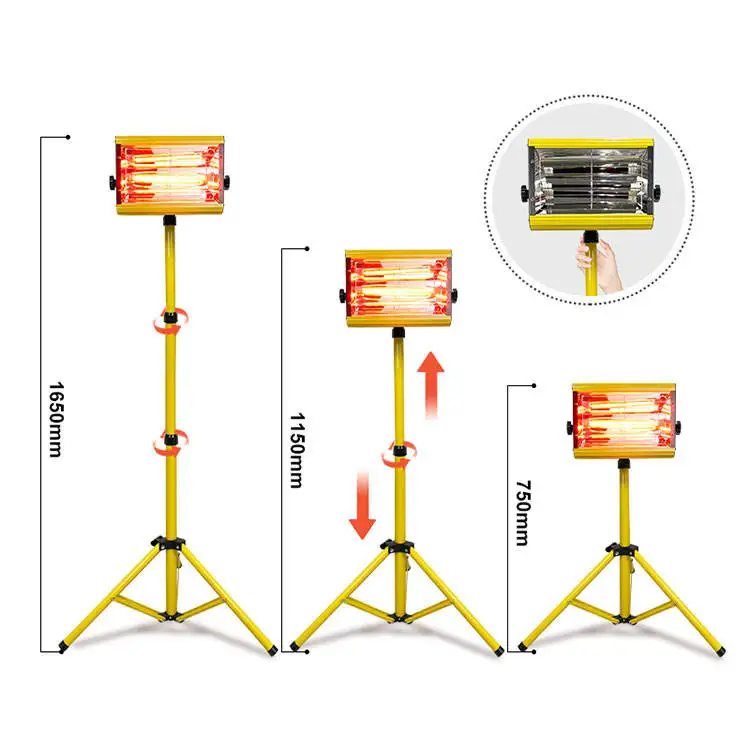 

Инфракрасная лампа для сушки автомобильной краски 800 Вт, коротковолновая, для полимеризации лакокрасочных покрытий