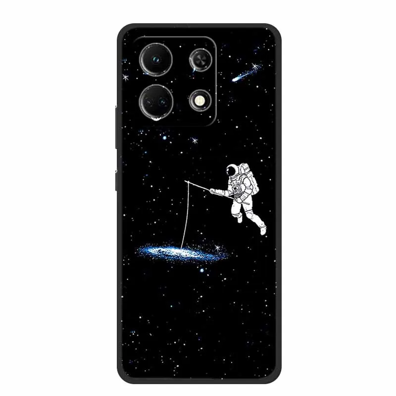 For Infinix Note 30 Pro Case Astronaut TPU Soft Silicone Back Cover Cases for Infinix Note30 Pro X678B Protective Spaceman Capa