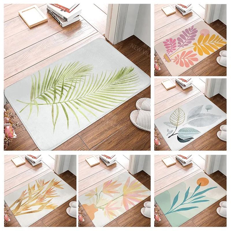 Anti-slip Bath Mat Bathroom Small Rug Shower Mat Home Decor Door Mat Kitchen mat Bedroom Entrance Room Mats boho abstract modern