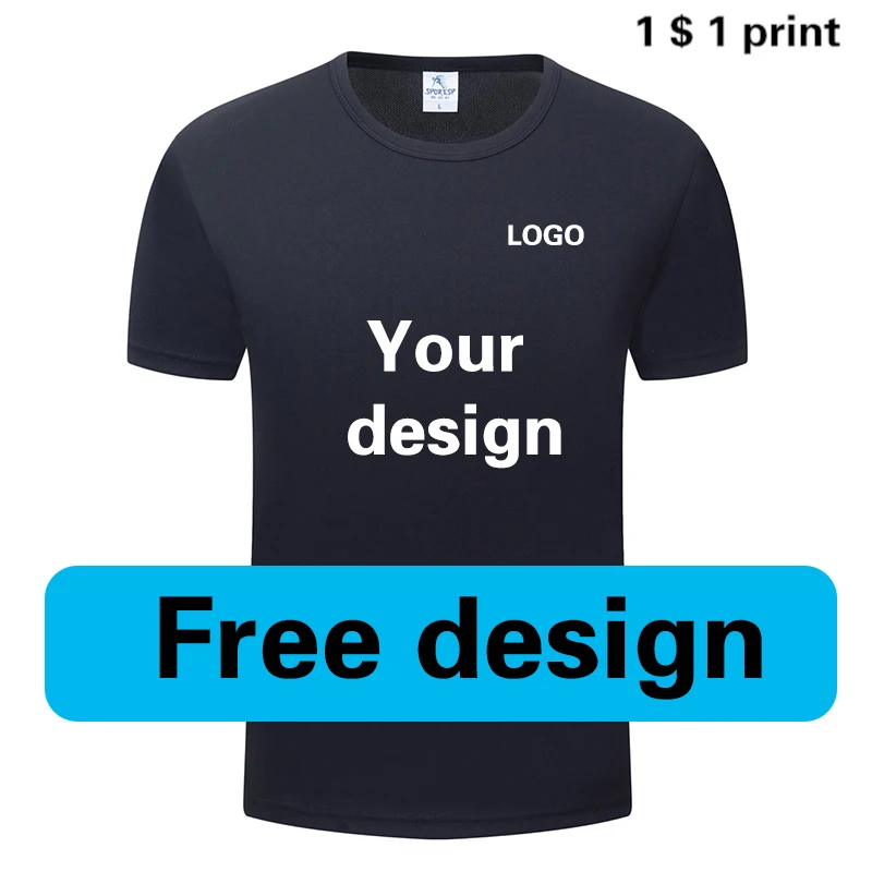 T Shirt Print Logo Women For Men Quick Drying Running Gym Short Sleeve Custom Jersey Sports Attire Diy Photo Team Brand Design