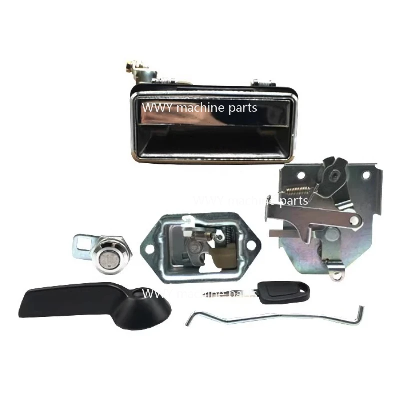 NEW 1 Set Cab Door Lock Handle Assembly Fit for Daewoo Doosan DH55 Excavator