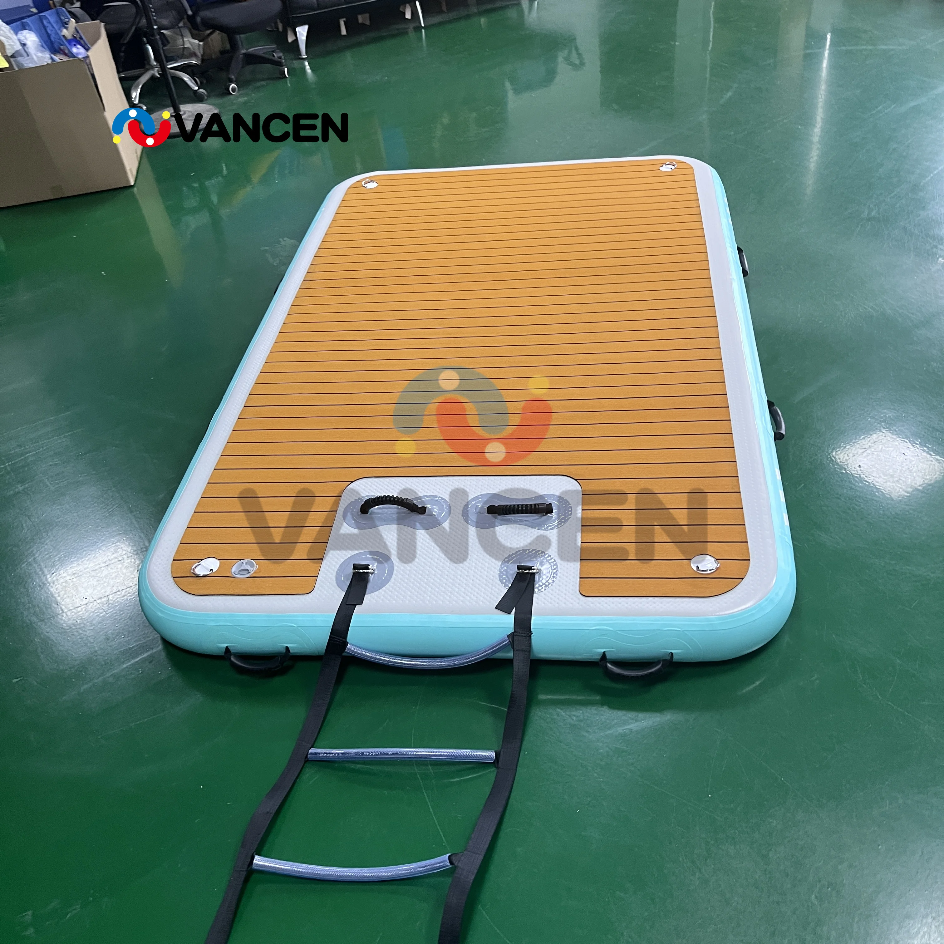 Inflatable Floating Platform Summer Swimming Yoga Inflatable Floating Mat/ Inflatable Dock/Island for Sale