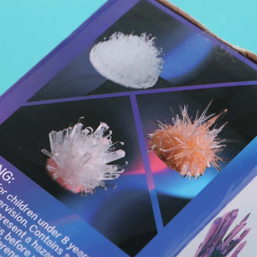 Grow a Crystal Crystal Growing Science Kit Colored Crystals Stirring Sticks Science Experiments Toy Mold Shapes Easy To Grow