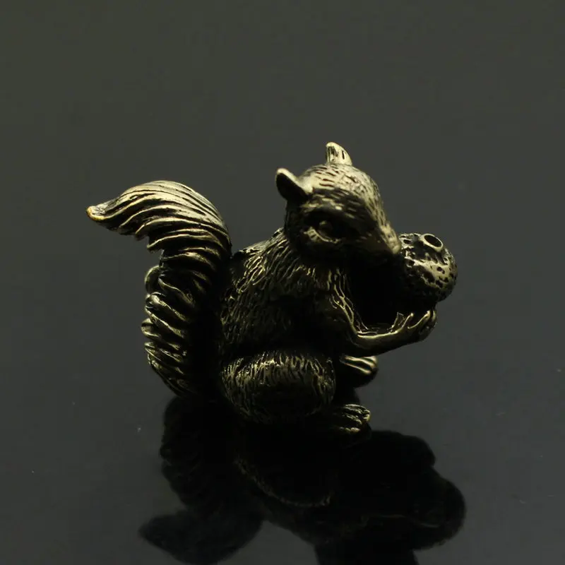 Squirrel incense Insert home decor Brass vintage do old tabletop decor brass jewelry accessories