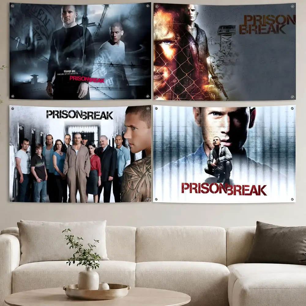 Prison Break Flags Aesthetic Wall Tapestry Printed Wall Hanging Living Room Party Outdoor Decor
