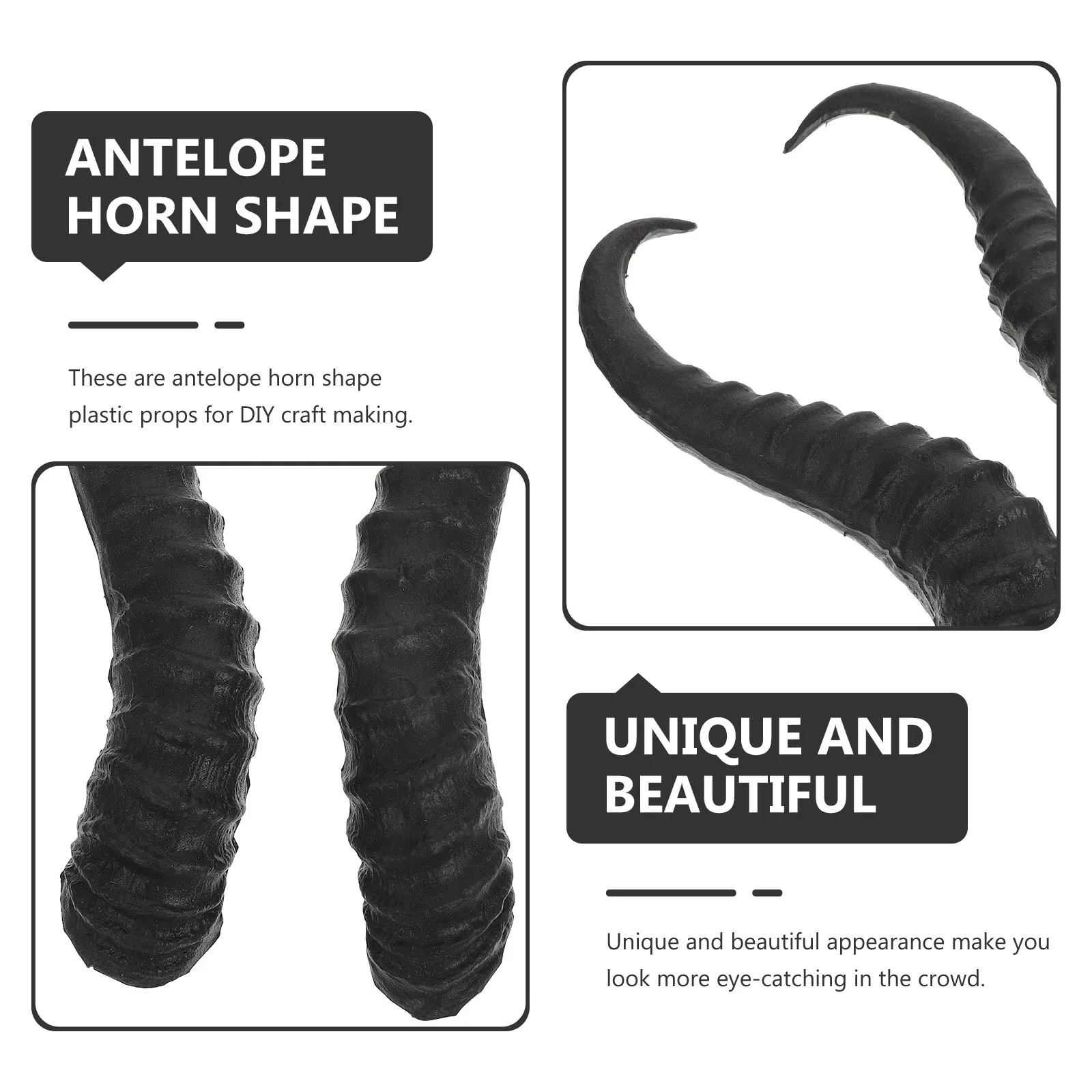 1 Pair Artificial Sheep Antlers Horns Halloween Cosplay Costume Sheep Horn Headband Headband Halloween Cosplay Party Supplies