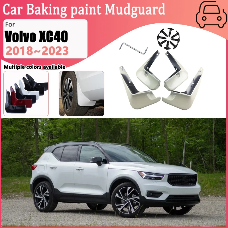 

Mudguard For Volvo XC40 Body Kit 2018-2023 Anti-splash Car Fender Baking Paint Mud Flaps Guard Splash Mudflap Auto Accessories