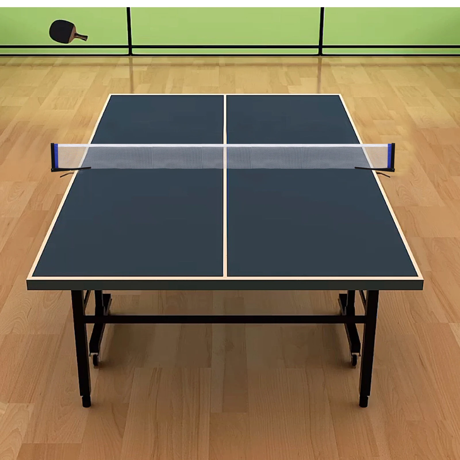 

Portable Table Tennis Net Rack Set Foldable Black Nylon Nets for Sports Lightweight Compact Size Easy to Clean Maintain Reusable