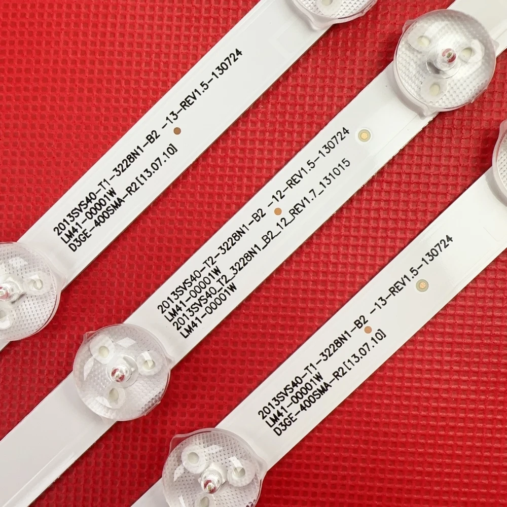 LED strip For UN40J6200 UE40H6203AW UE40H6203AK UE40EH5300 D3GE-400SMA-R2 D3GE-400SMB-R3 BN96-28767A 2013SVS40 T1 T2