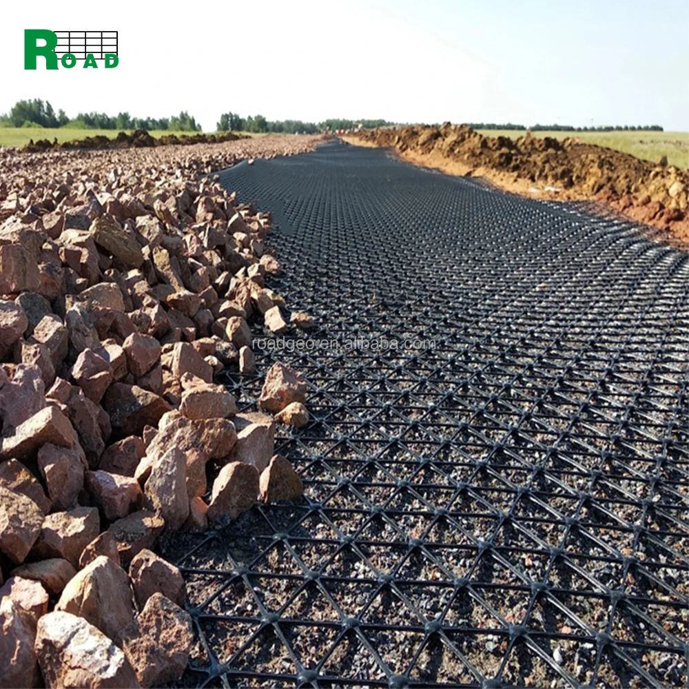 Price of small samples --PP Traxial Geogrid Ground Stabilization Geogrid Gravel Driveway Geomalla Road Construction view 3