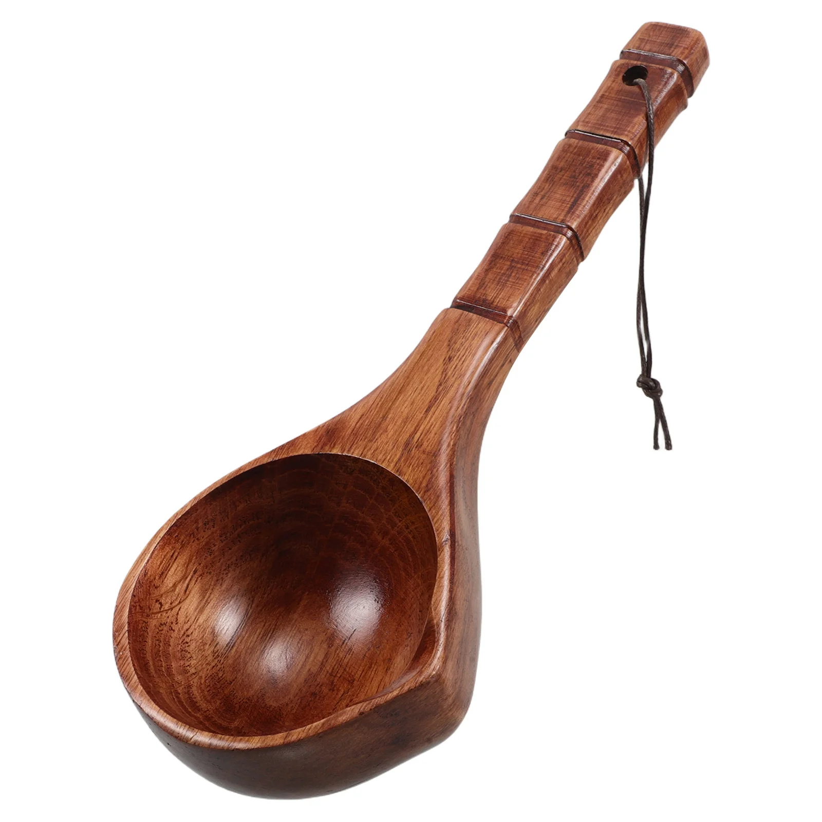 

Wooden Water Scoop Long Handle Wooden Bath Scoop Traditional Chinese Style Water Bailer for Bathing Showering Home Use