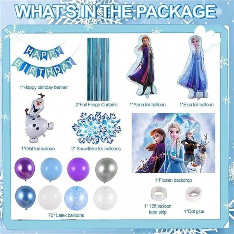 Disney frozen mordaça balão pacote elsa anna fundo decorações de parede para halloween natal aniversário practical piada festas