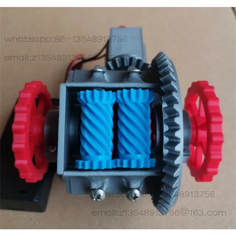 Self-locking limited-slip differential structure principle model teaching ornament 3D printing without battery