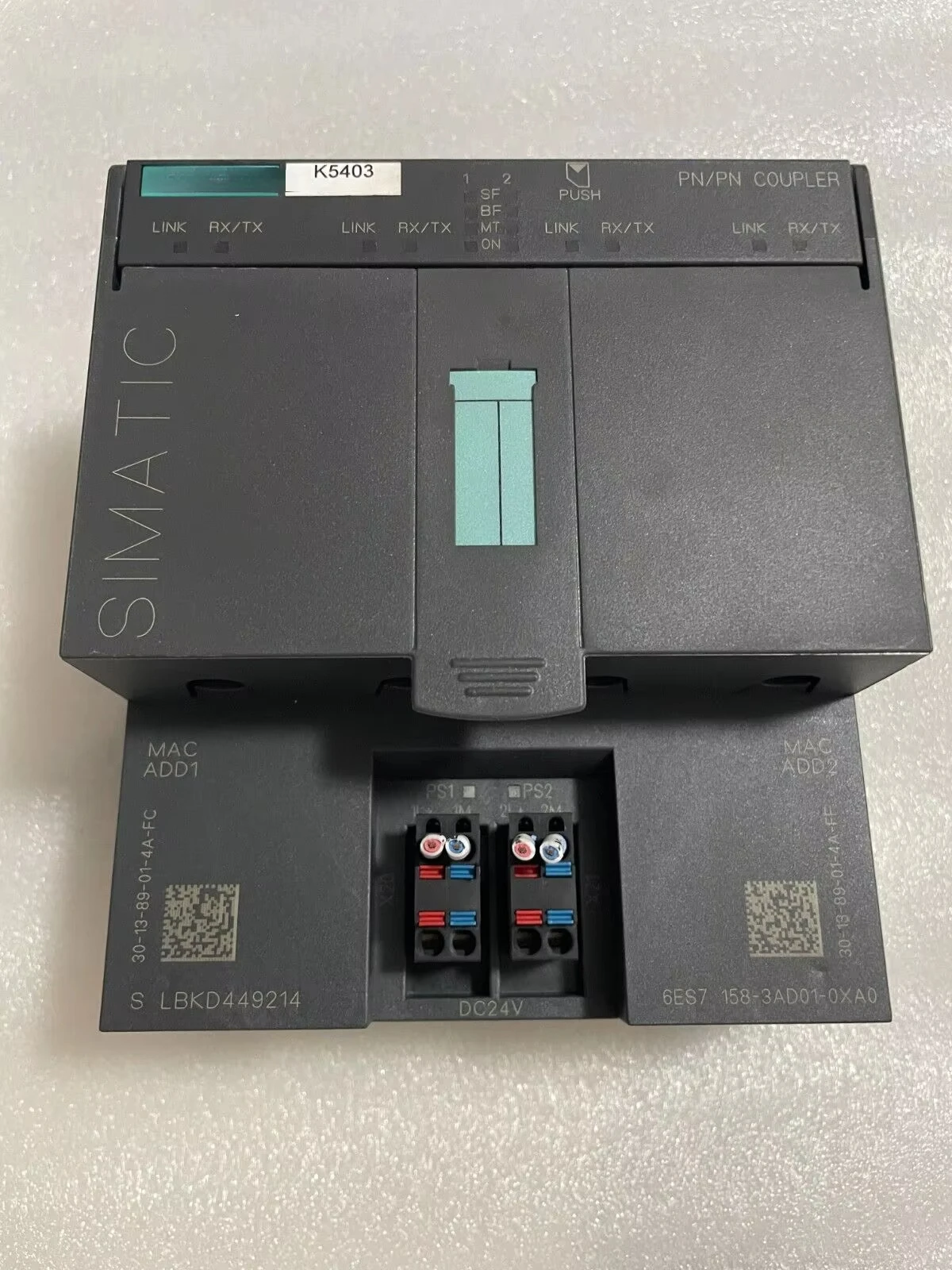 ET200S PN/PN coupler 6ES7158-3AD01-0XA0 6ES7 in MFG di 2019