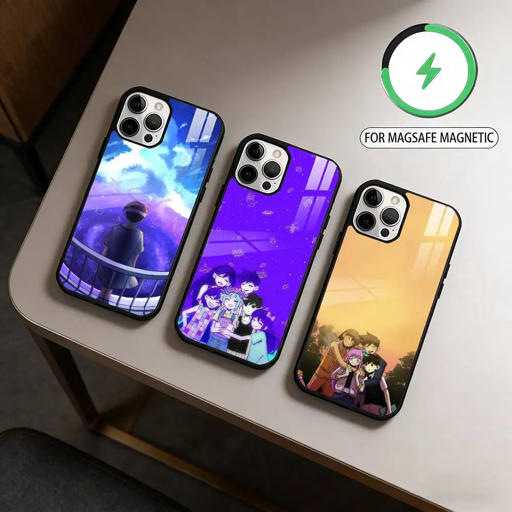 

N-New G-Game O-Omori-RI Phone Case For iPhone17,16,15,14,13,12,11 Plus,Pro Max Magnetic For Magsafe Wireless Charging