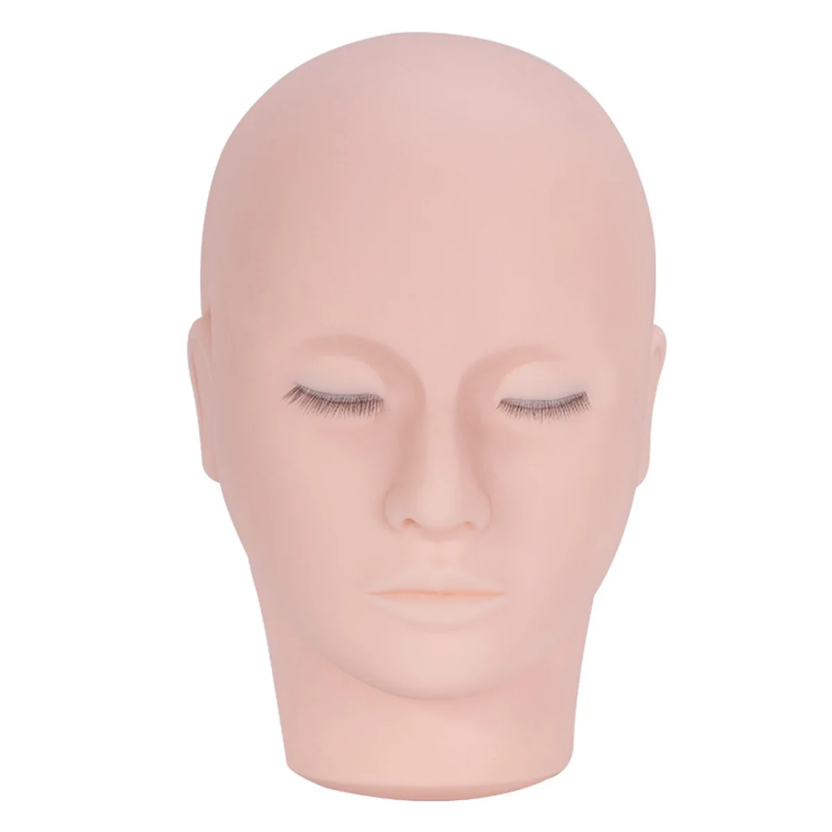 4D Eyelash Extension Practice Mannequin Head Lashes Grafting Training Tools with Lashes Makeup Teaching Makeup Tools