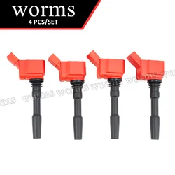 Worms Performance Ignition Coil Racing 4Pcs For Audi A3 A4 A5 A6 Q3 Porsche Volkswagen Golf Jetta Passat EA888 GEN 3 06H905110L