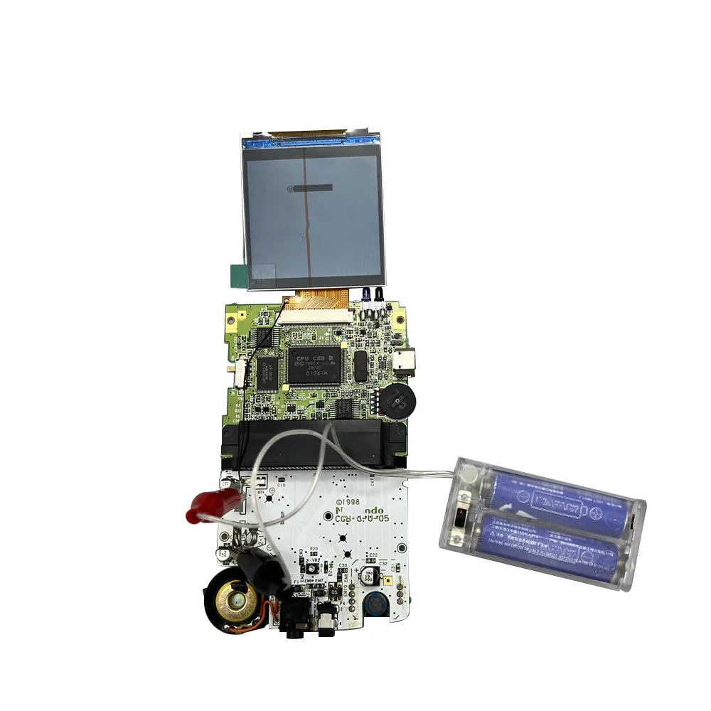 Kits de pantalla LCD V5 de tamaño Original para GBC, 2,45 pulgadas, retroiluminación, alto brillo, 8 niveles de ajuste de brillo, Sensor táctil