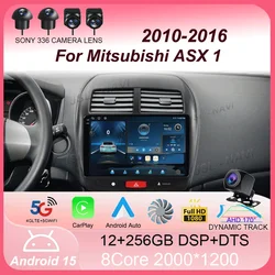 Car Radio Android 15 Carplay For Mitsubishi ASX 1 2010 2011 2012 2013 2014 2015 2016 GPS Multimedia Video Player 2din DVD Stereo