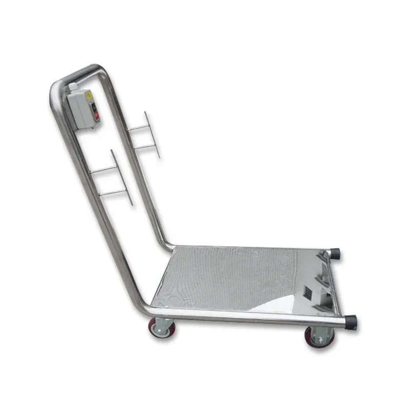 Swimming Pool Fittings Stainless Steel 304 Hand Push Cart Cleaning Trolley