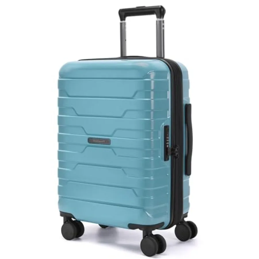 

BAGSMART Carry On Luggage 22x14x9 Airline Approved with Spinner Wheels Lightweight 20 Inch Luggage with TSA Lock Expandable Har