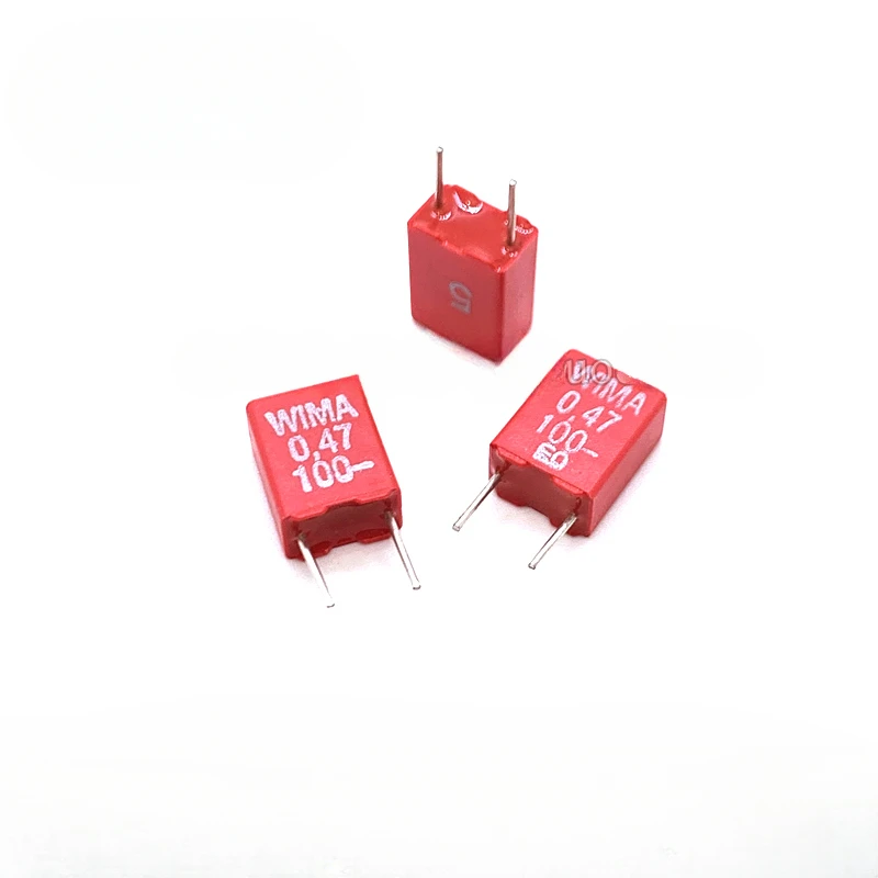 5PCS/20PCS WIMA MKS2 100V 0.47UF u47 100v0.47uf 5% foil film capacitor 100v 470nF 474 Foot distance 5MM