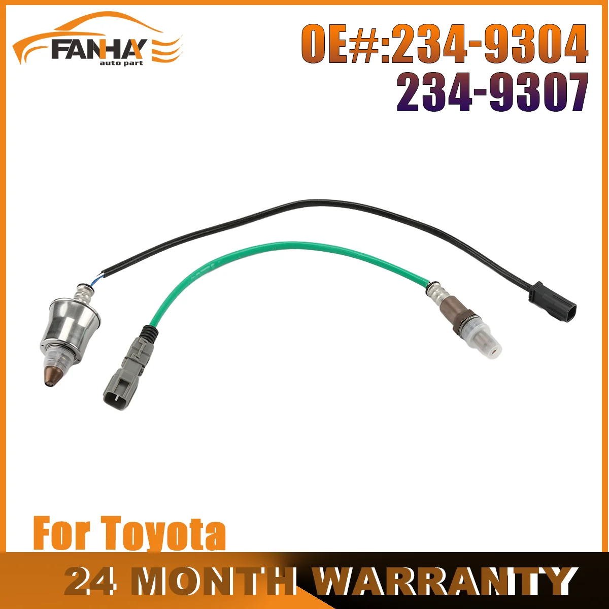 

2Pcs Up&Downstream Oxygen O2 Sensor 2349304 2349307 8946733290 For Toyota Camry Hybrid SE XLE XSE 2.5L Lexus ES300h 2018-2023