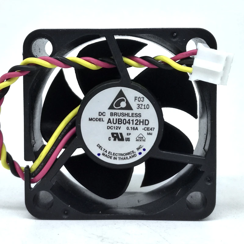 40mm fan 40X40X20 mm New For Delta aub0412hd mute fan 4cm 4020 DC 12V 0.16A 3-Pin computer chassis power cooling fan