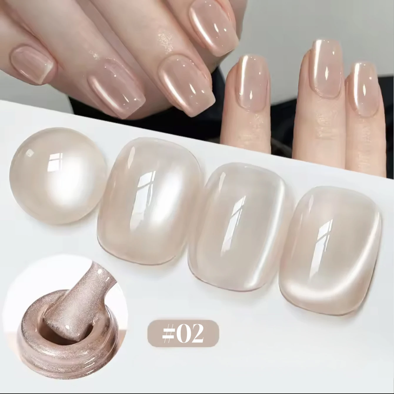 10 ml Wasser Licht Katze Magnetische Gel Nagellack Champagner Semi Permanent Soak Off UV Gel Kristall Vernis Nail art Maniküre