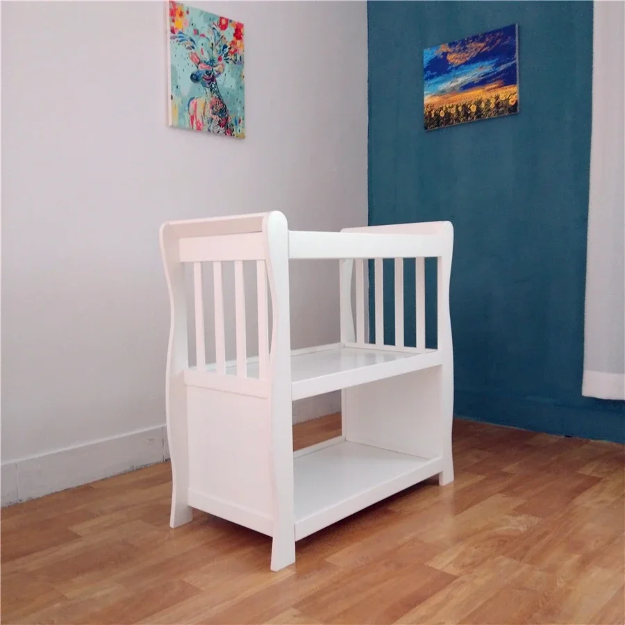 Commode en bois massif enrichi pour bébé, table proxy