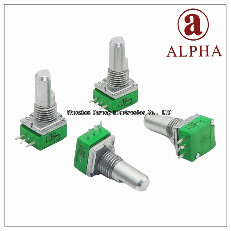 Taiwan aihua ALPHA ALPHA precise RD901F - 20 to 15 kf/B10K/B20K B50K/B100K 15 half shaft horizontal single volume potentiometer