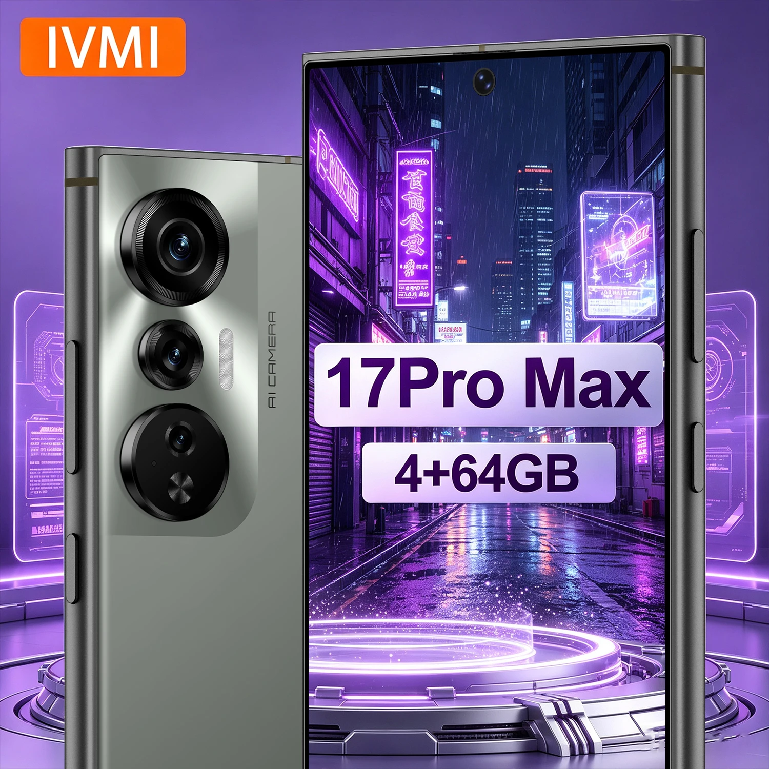 IVMI Global Version Smartphone 17Pro Max 4+64GB 6.9