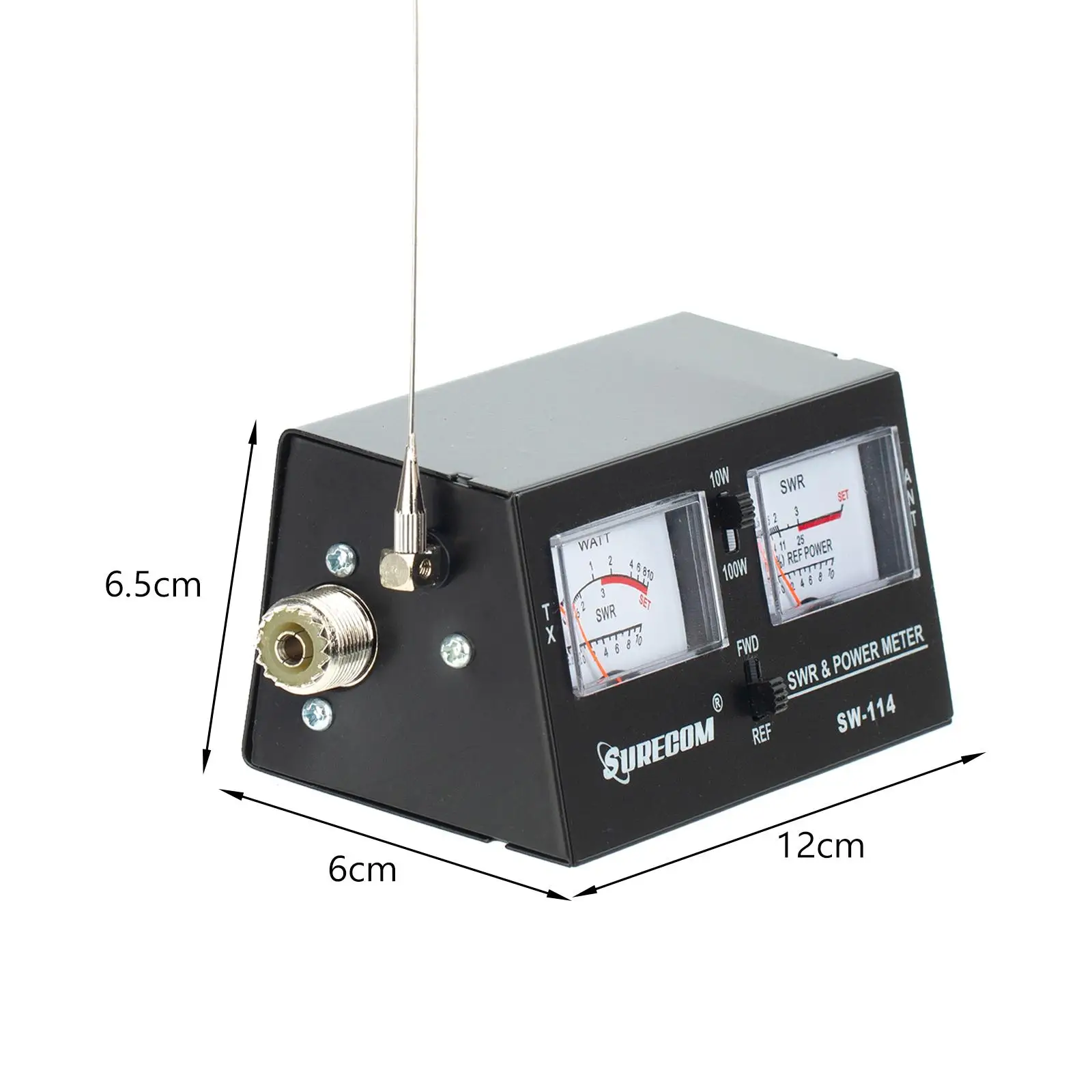 SW 114 SWR/RF/Field Strength Test Power Meter พร้อม Field Strength เสาอากาศ Professional สําหรับ Relative Power สําหรับการทดสอบ SWR Power