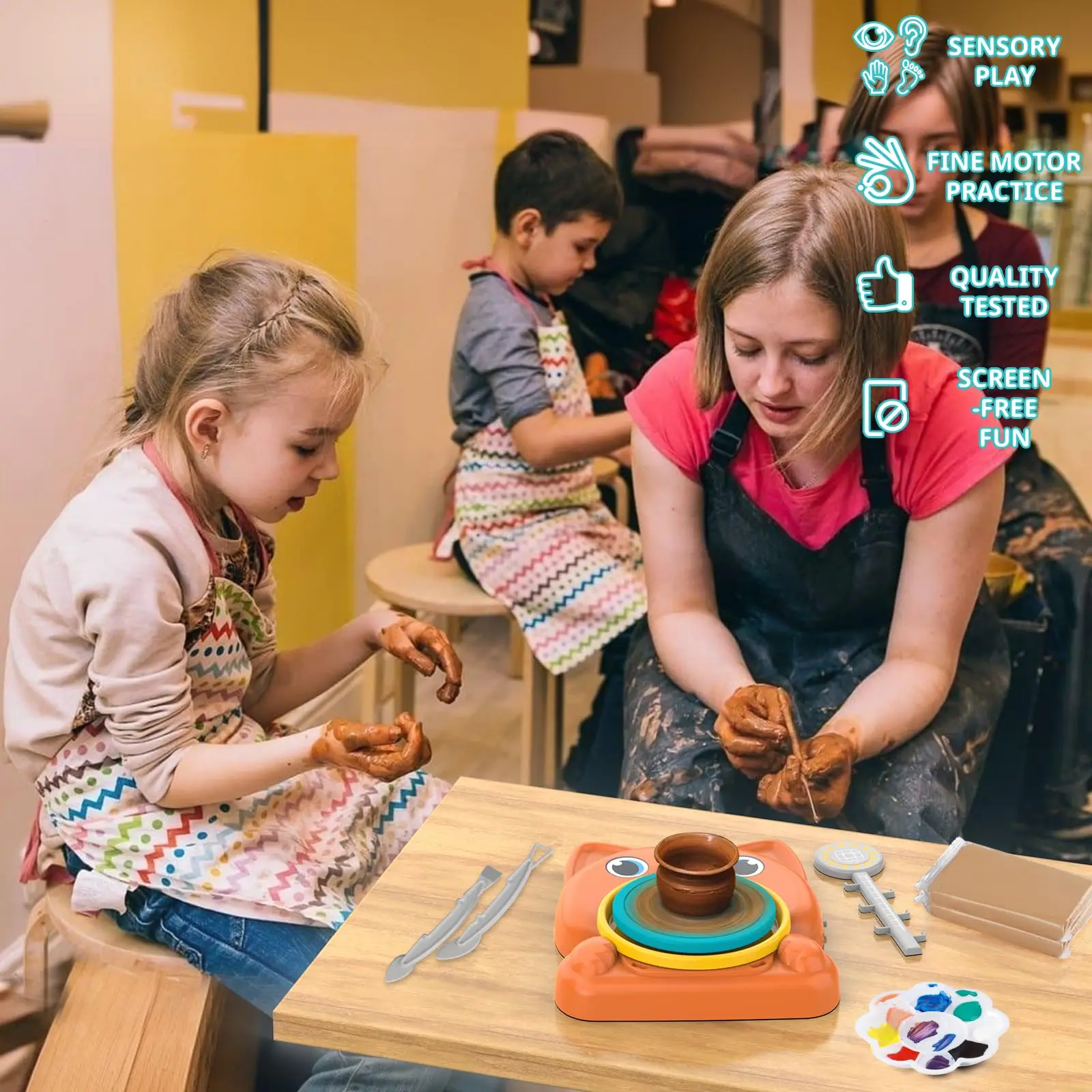 Leuke Slak Klei Machine Complete set aardewerk Schilderkunstbenodigdheden Knutselsets DIY-serie voor kinderen Prachtige speelgoedgeschenken